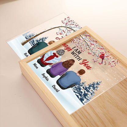 Berry Tree Always With You Family Dad Mom Kids Dogs Cats Memorial Remembrance Sympathy Gift Personalized Wooden Frame Light Box