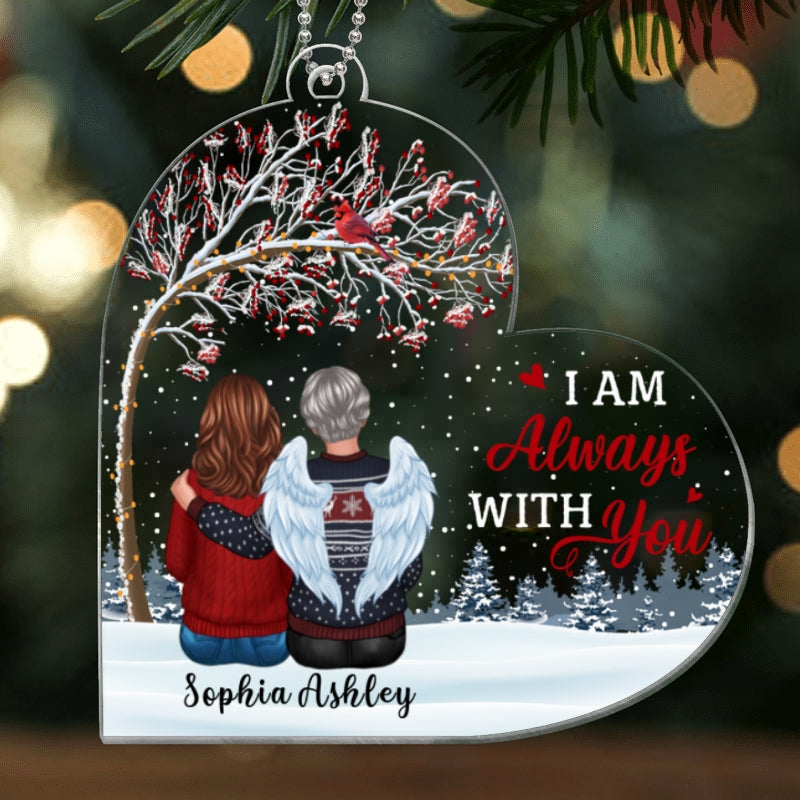 Under Berry Tree Memorial Heart Personalized Acrylic Ornament