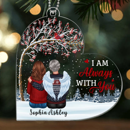 Under Berry Tree Memorial Heart Personalized Acrylic Ornament