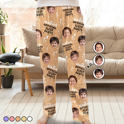 Custom Photo Mama's Official Sleep Pants - Personalized Pajama Pants