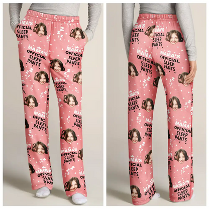 Custom Photo Mama's Official Sleep Pants - Personalized Pajama Pants