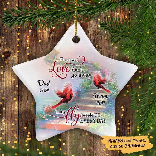 Cardinals Memorial Personalized Star Ornament