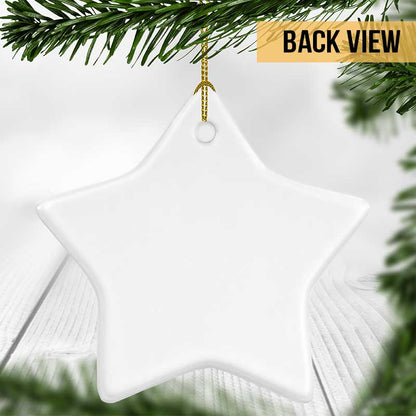 Your Life Was A Blessing Memorial Personalized Star Ornament