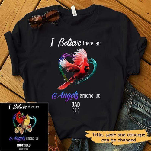 Angels Among Us Cardinal Memorial Personalized Shirt