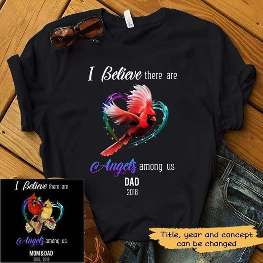 Angels Among Us Cardinal Memorial Personalized Shirt