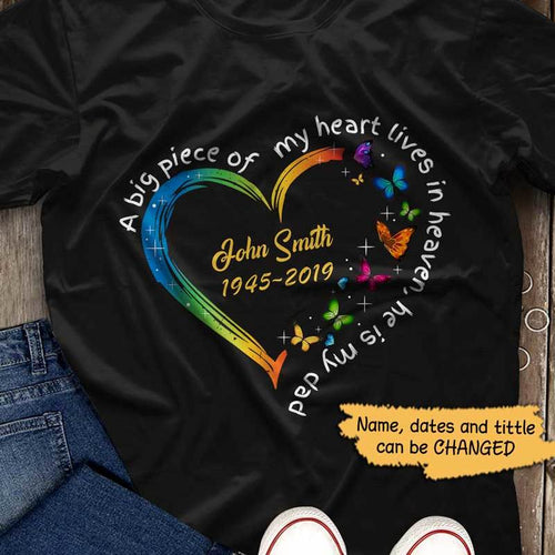 Butterflies Heart Memorial Personalized Shirt