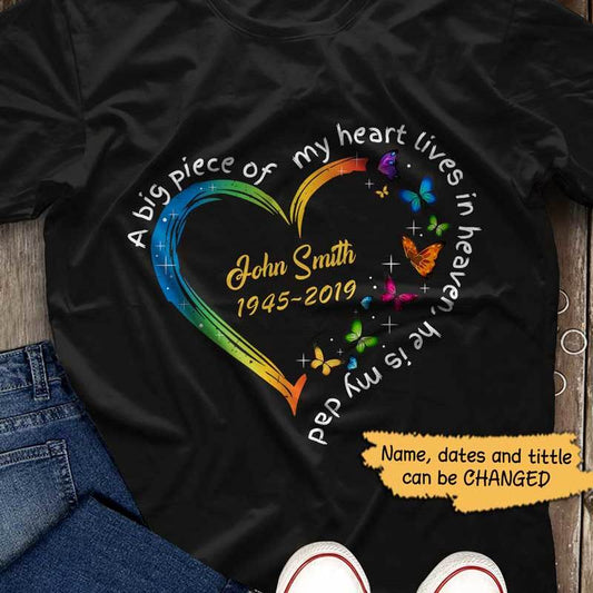 Butterflies Heart Memorial Personalized Shirt