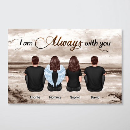 Always With You Sky Family Members, Memorial Personalized Poster, Sympathy Gift