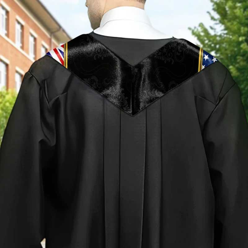 Golden Pattern Congrats Graduation - Personalized Stoles