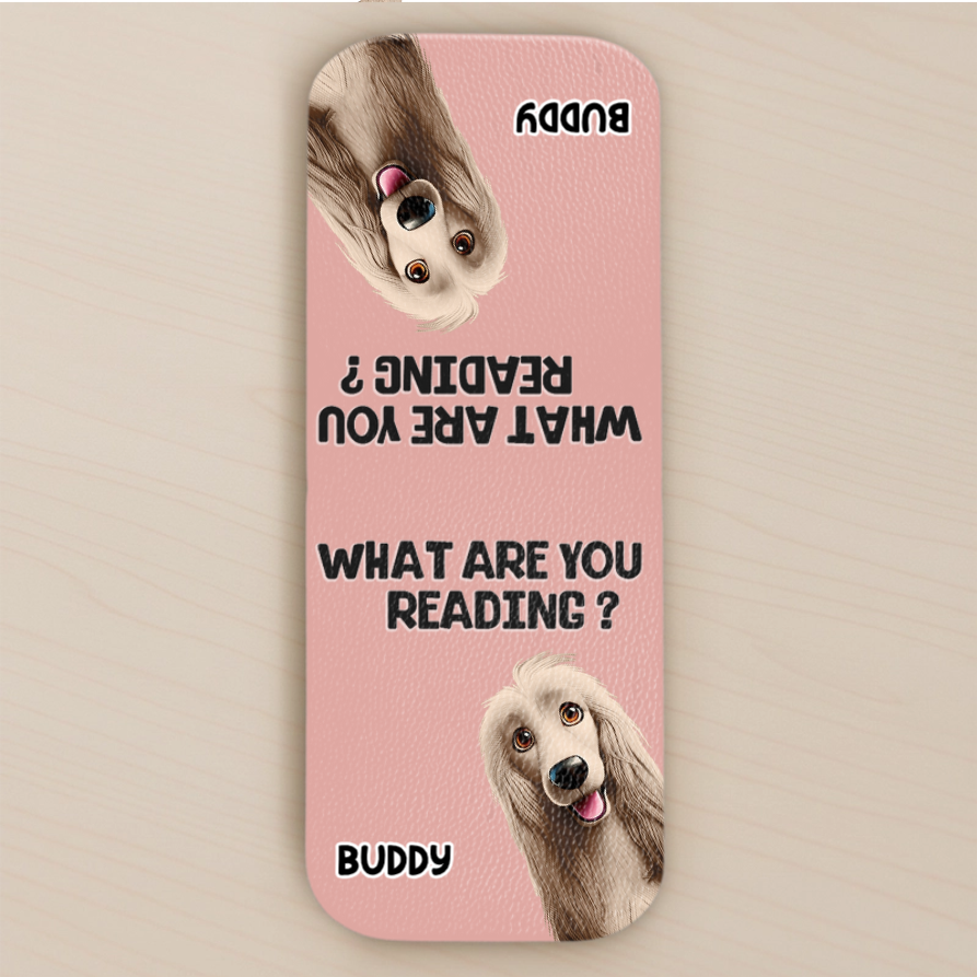 Custom Leather Magnetic Bookmark - Personalized Bookish Gifts For Book Lovers, Bookworms, Dog Cat Lovers, Dog Dad And Mom, Cat Owners - Stay Pawsitive, Keep Reading