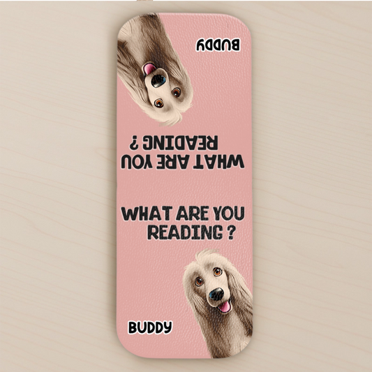 Custom Leather Magnetic Bookmark - Personalized Bookish Gifts For Book Lovers, Bookworms, Dog Cat Lovers, Dog Dad And Mom, Cat Owners - Stay Pawsitive, Keep Reading
