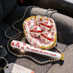 We Caught the Best Mom Toile De Jouy Pattern - Personalized Acrylic Car Hanger - Mother's Day Gift for Mom, Wife