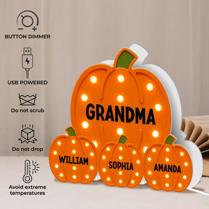 Custom Shaped Light Box - Personalized Autumn Birthday Gifts For Mom, Dad, Kids - Home Is Where Love Grows