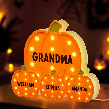 Custom Shaped Light Box - Personalized Autumn Birthday Gifts For Mom, Dad, Kids - Home Is Where Love Grows