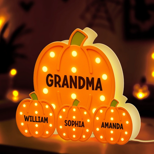 Custom Shaped Light Box - Personalized Autumn Birthday Gifts For Mom, Dad, Kids - Home Is Where Love Grows