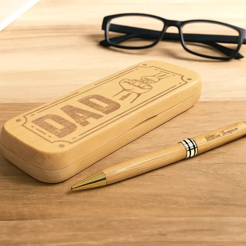 Dad The Man The Myth - Personalized Wooden Pen Set