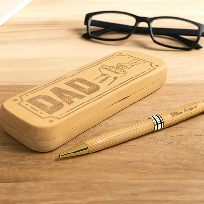 Dad The Man The Myth - Personalized Wooden Pen Set