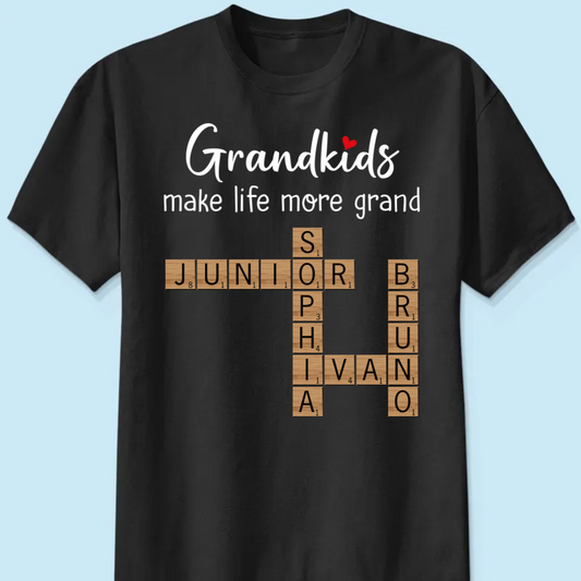 The Greatest Gift You Ever Know Crossword Puzzle Art Gift For Grandma Personalized Shirt