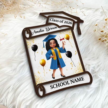 Định Nghĩa Gia Đình- Bà Ngoại - Tấm Gỗ 2 Lớp Cá Tính 