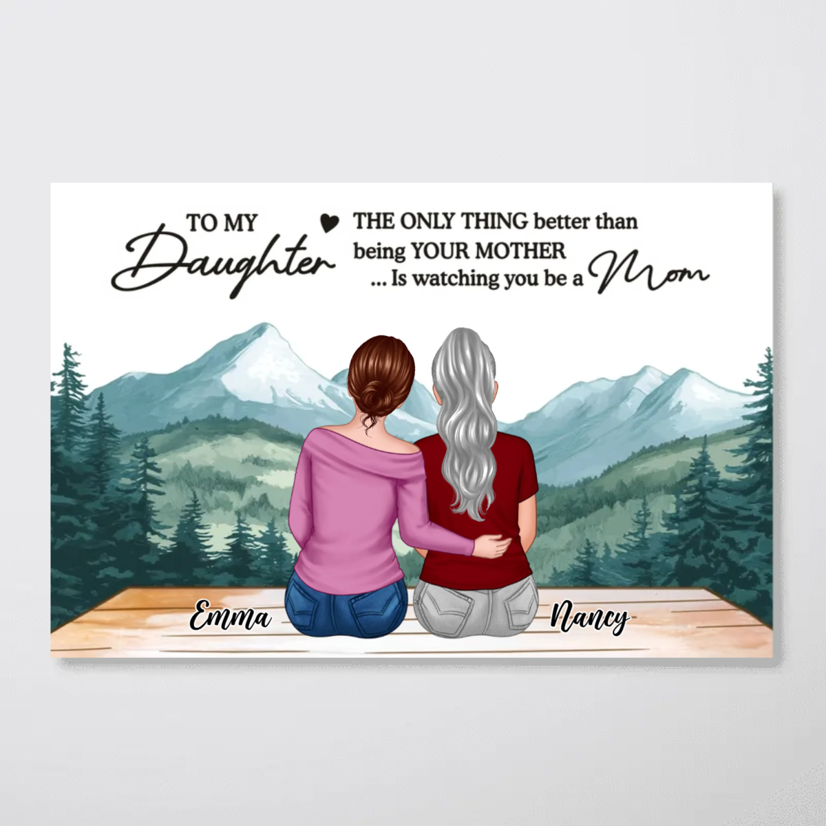 Beautiful Landscape To My Daughter From Mom Happy Mother's Day Personalized Poster, Mother's Day Gift For Daughter