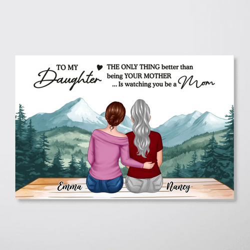 Beautiful Landscape To My Daughter From Mom Happy Mother's Day Personalized Poster, Mother's Day Gift For Daughter