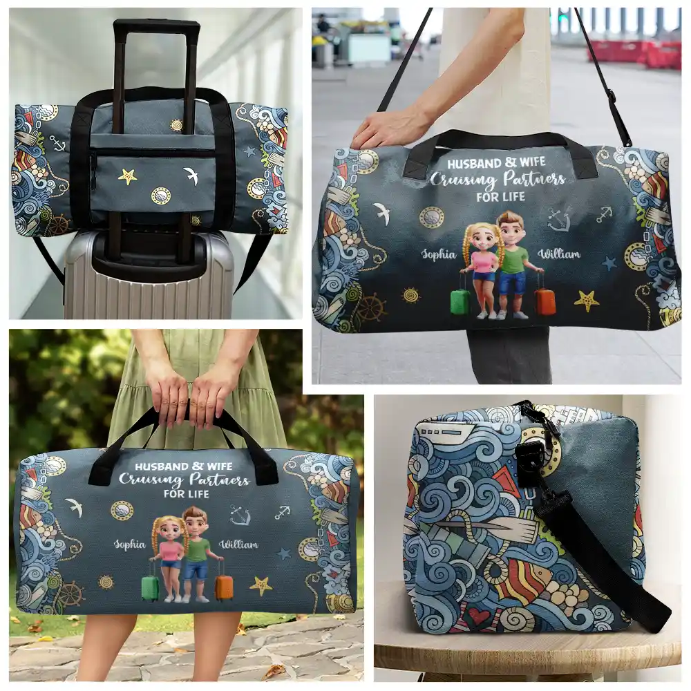 Bà - Bao Bóng Đan - Quà Tặng Bà Và Mẹ - Túi Vải Bố Khóa Kéo Cá ​​Tính