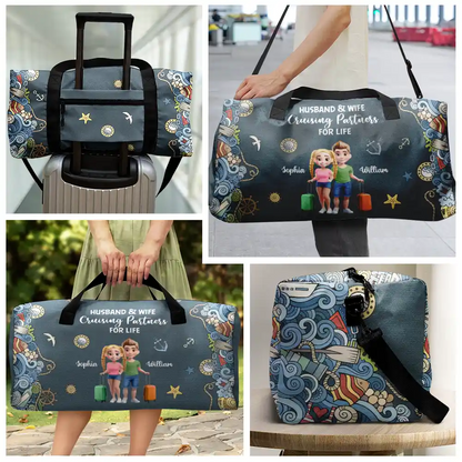 Bà - Bao Bóng Đan - Quà Tặng Bà Và Mẹ - Túi Vải Bố Khóa Kéo Cá ​​Tính