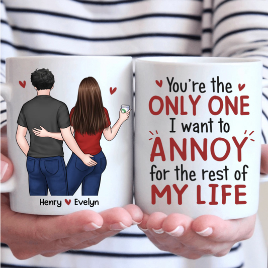 I Promise To Always Be By Your Side - Couple Personalized Custom Mug - Gift For Husband Wife, Anniversary