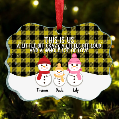 This Is Us A Whole Lot Of Love - Personalized Family Ornament