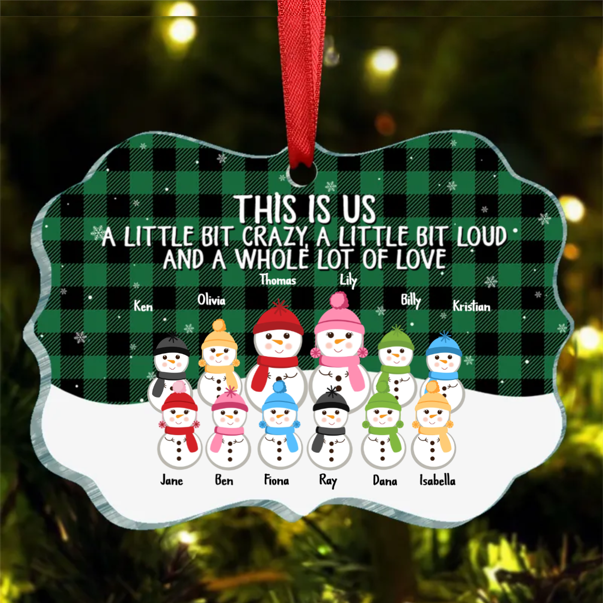 This Is Us A Whole Lot Of Love - Personalized Family Ornament