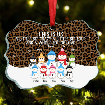 This Is Us A Whole Lot Of Love - Personalized Family Ornament