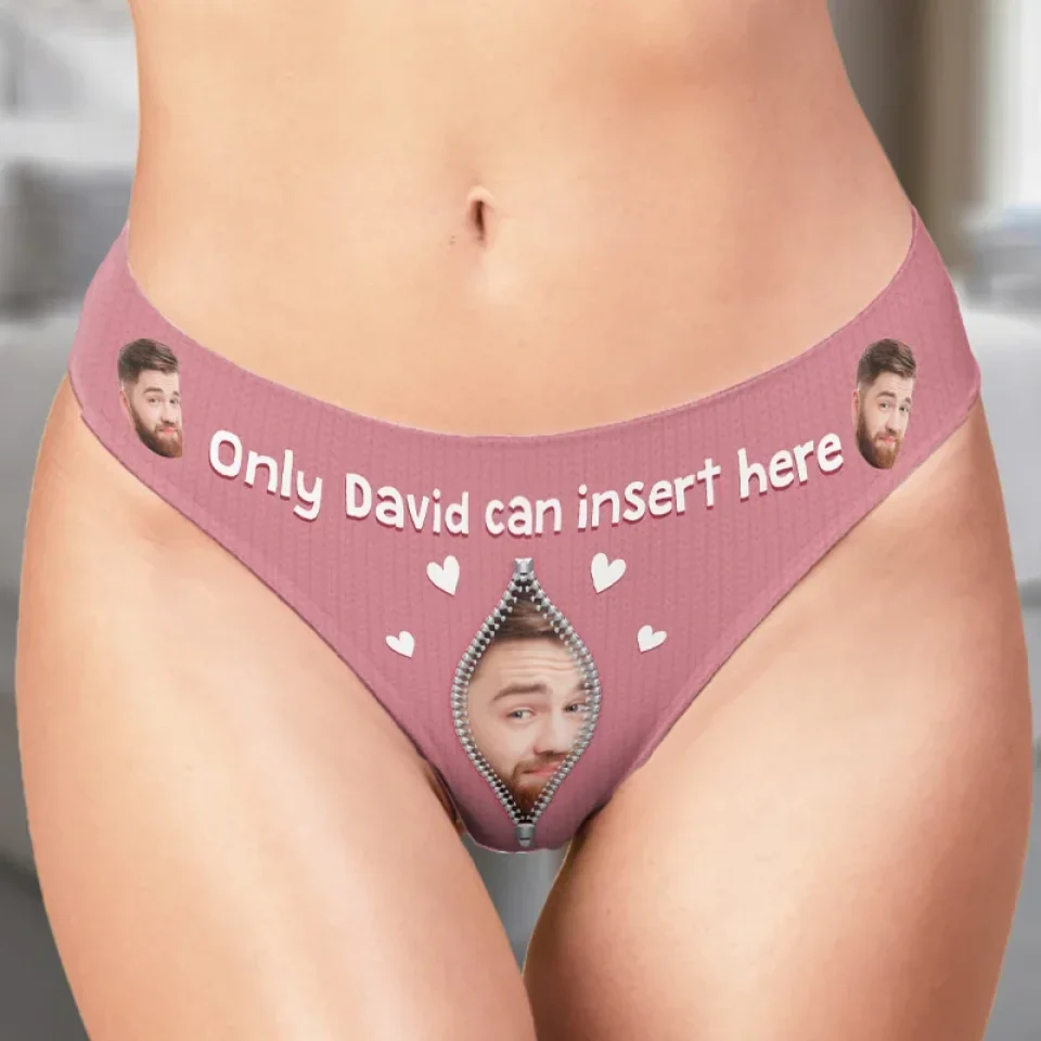 Custom Photo Women Briefs - Personalized Anniversary Wedding Gifts For Husband And Wife, Him And Her - For Him And Him Only