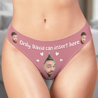 Custom Photo Women Briefs - Personalized Anniversary Wedding Gifts For Husband And Wife, Him And Her - For Him And Him Only