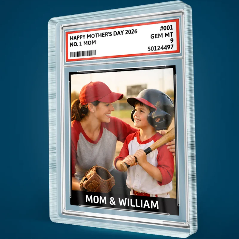 Custom Photo Baseball Gift Family Dream Team - Personalized Custom Shaped Acrylic Plaque