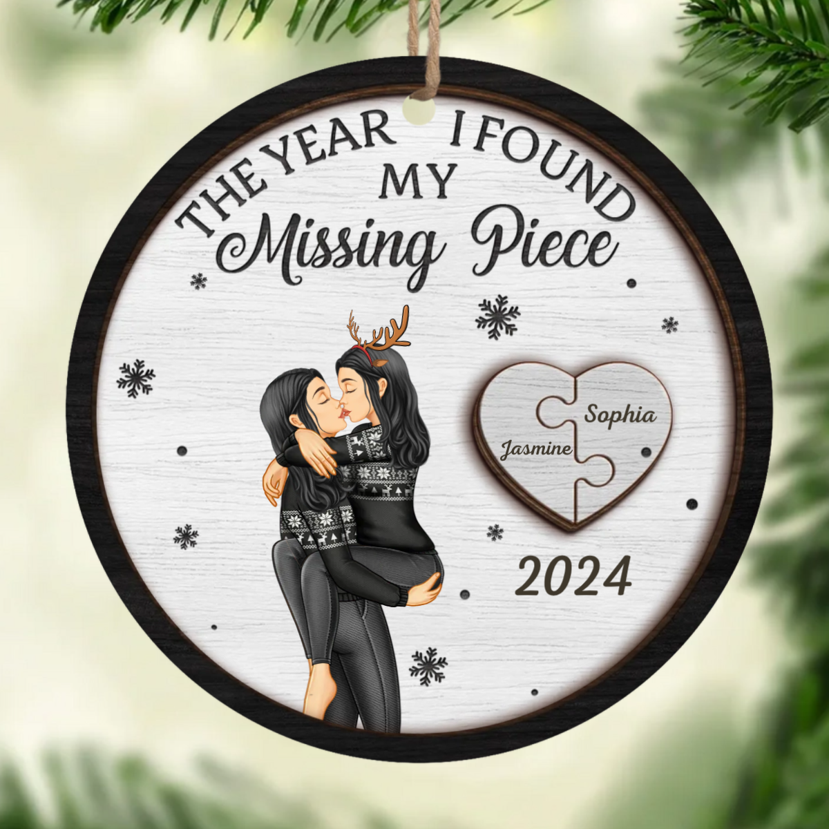 Your Love Is The Best Gift I Could Ever Receive - Couple Personalized Custom Ornament - Wood Custom Shaped - Christmas Gift For Husband Wife, Anniversary