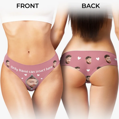 Custom Photo Women Briefs - Personalized Anniversary Wedding Gifts For Husband And Wife, Him And Her - For Him And Him Only