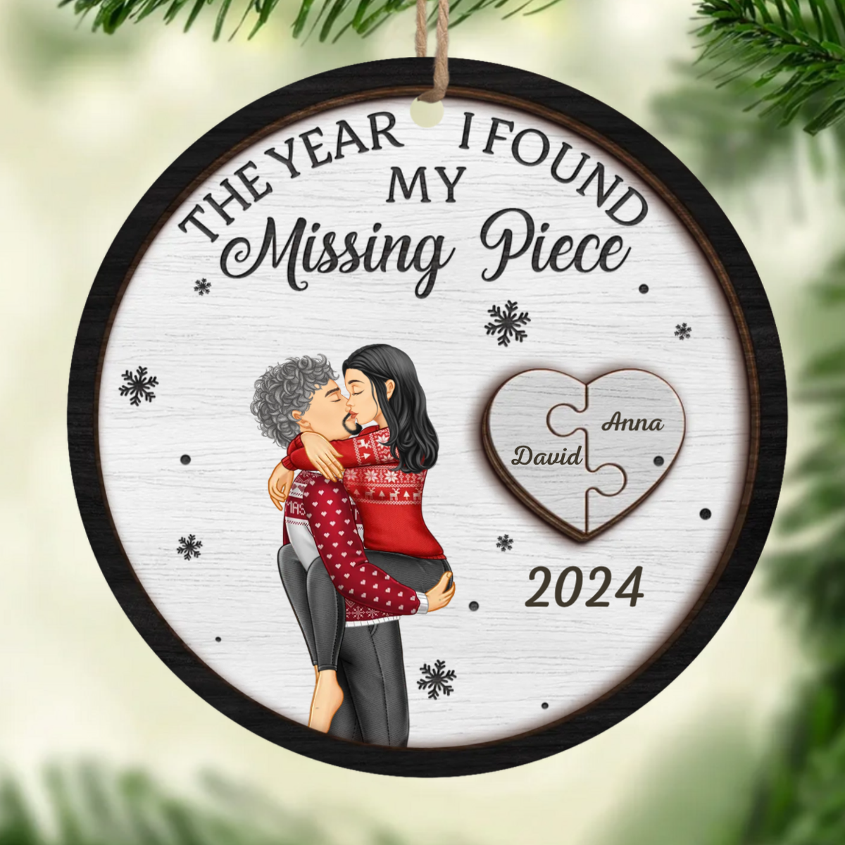 Your Love Is The Best Gift I Could Ever Receive - Couple Personalized Custom Ornament - Wood Custom Shaped - Christmas Gift For Husband Wife, Anniversary