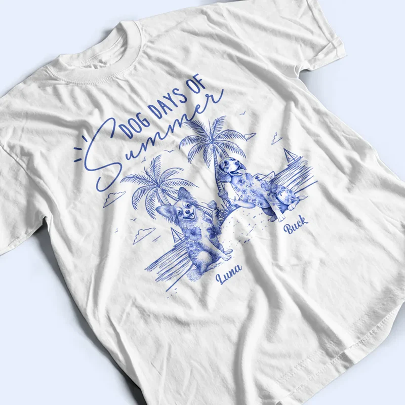 Dog Days Of Summer - Personalized T Shirt