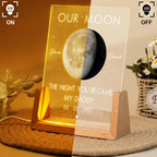 Moon Phase The Beginning Of Our Forever - Personalized Night Light