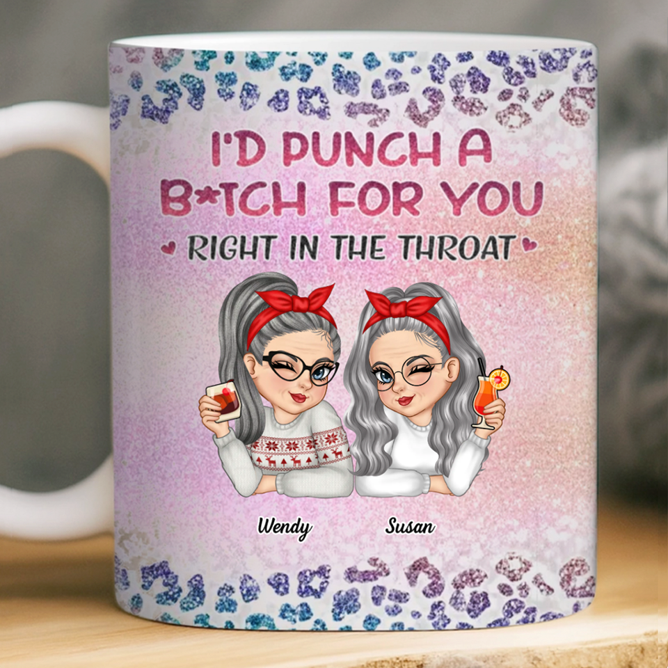Custom Mug - Personalized Best Friend Birthday Gifts For Women, Besties, Sisters, BFF - Besties No Matter What