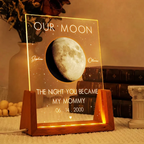 Moon Phase The Beginning Of Our Forever - Personalized Night Light