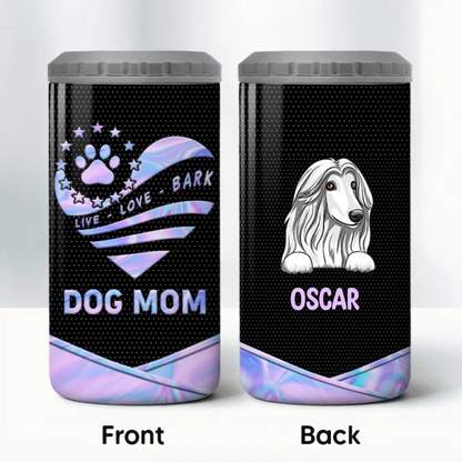 Dog Mom Galaxy Texture Multiple Use sonalized 4 In 1 Can Cooler