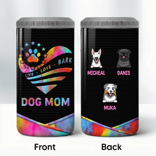 Dog Mom Galaxy Texture Multiple Use sonalized 4 In 1 Can Cooler