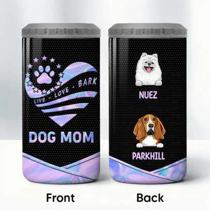 Dog Mom Galaxy Texture Multiple Use sonalized 4 In 1 Can Cooler