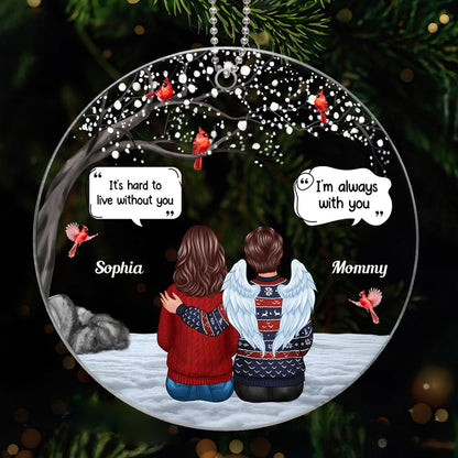 Blossom Tree Memorial Keepsake Sympathy Gift Personalized Acrylic Ornament