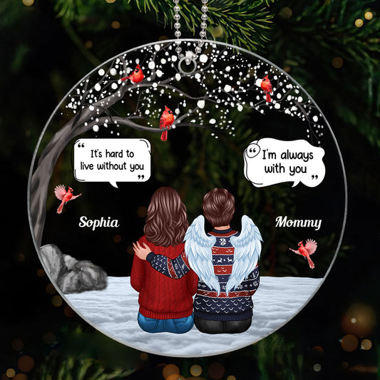 Blossom Tree Memorial Keepsake Sympathy Gift Personalized Acrylic Ornament