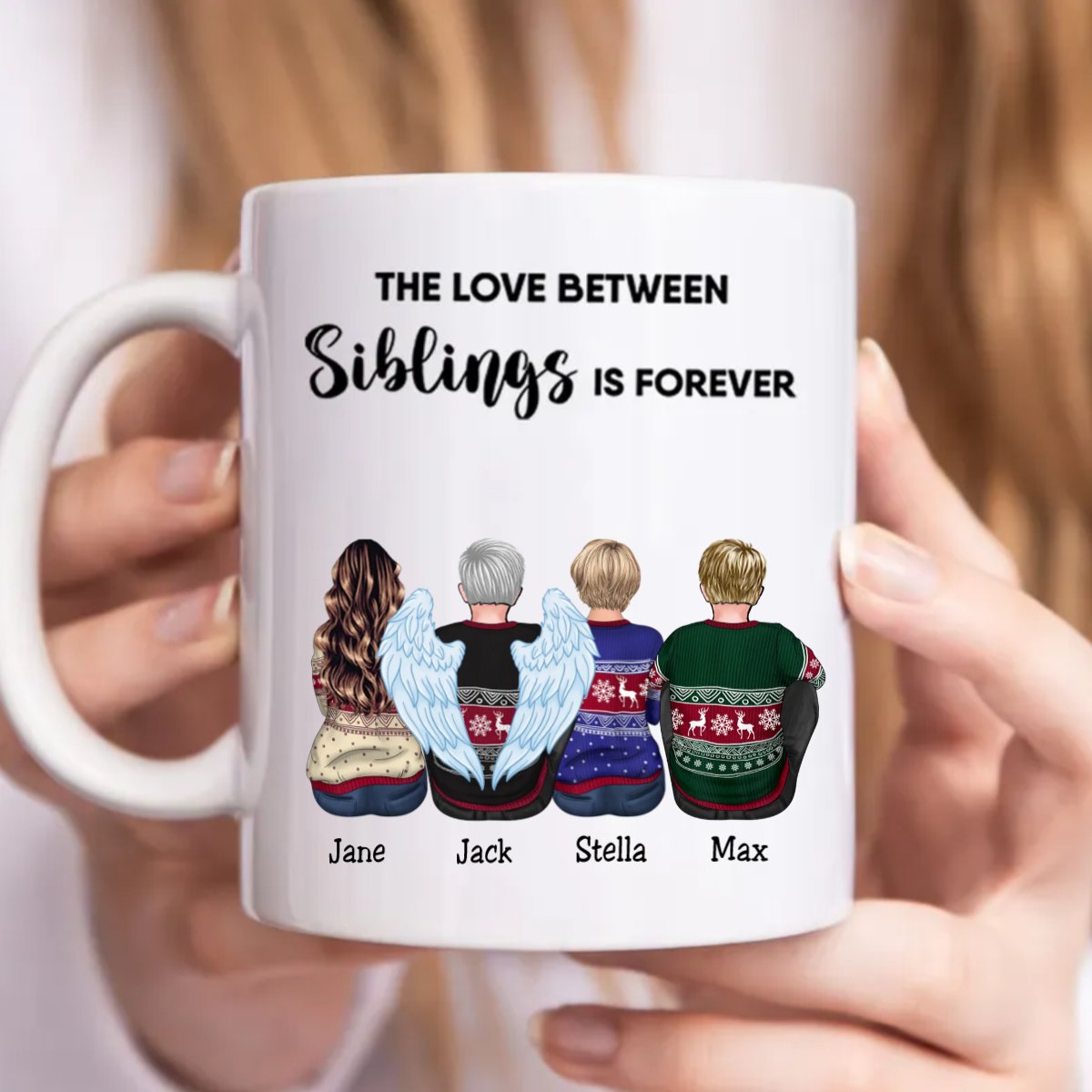 The Love Between Siblings Is Forever - Personalized Mug (LL) - The Next Custom Gift