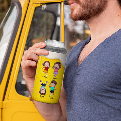 From The Reasons You Drinks Naughty Kids Personalized 4 In 1 Can Cooler