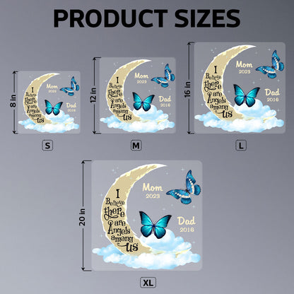 Moon And Butterflies Memorial Personalized Decal