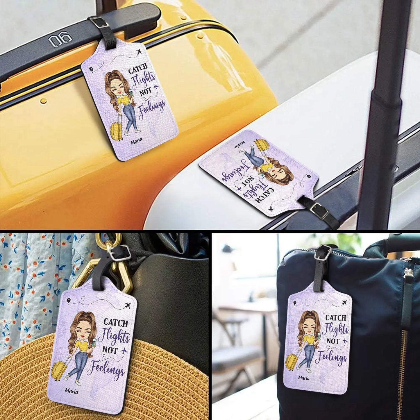 ust A Girl Boy Who Loves Traveling - Gift For Traveling Lovers - Personalized Luggage Tag Luggage Tag The Next Custom Gift